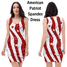 american-spirit-flag-patriotic-clothing-spandex-bodycon-dress-red-stripes-white-stripes-blue-stars-red-stars-white-stars-front--back-view