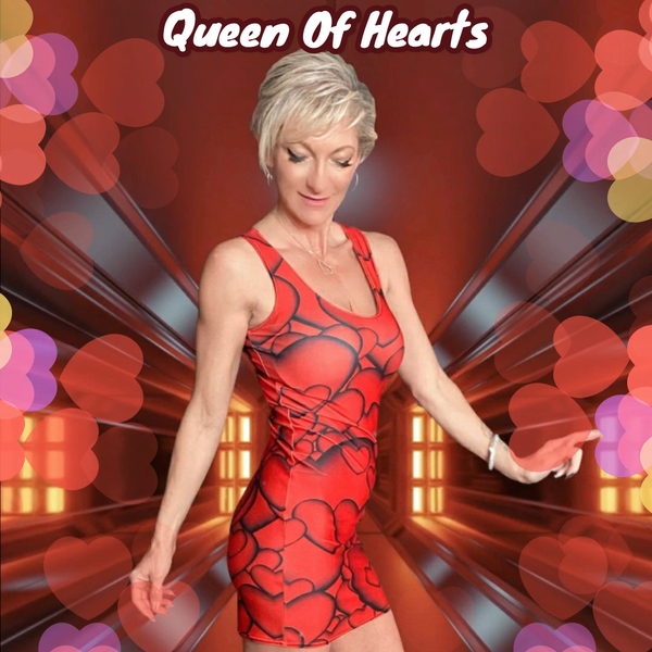 HeroicU Queen of Hearts Spandex Dress Wins Valentines Day