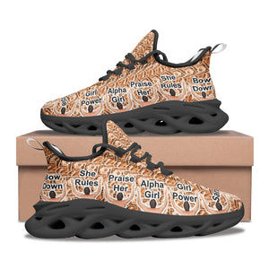 Unisex Bounce Sneakers Orange Money Pattern - All Hail Sammy Sole