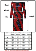     American-patriot-red-black-stripes-best-womens-off-shoulder-long-sleeve-dress-size-guide