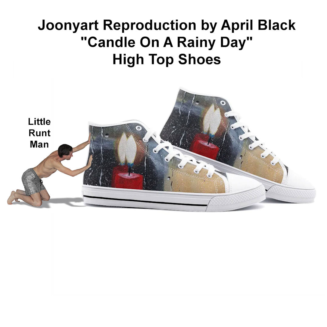 April-Black-Painting-High-Top-Canvas-White-Sole-Sneakers-Tiny-Little-Runt-Man-HeroicU-Brand-Pushing-Sneakers-Joonyart-Reproduction-1080x1080