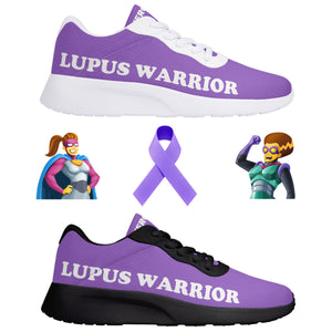 Women's Best Lupus 💜 Warrior 🦸‍♀️ Air Mesh Running Purple Shoes