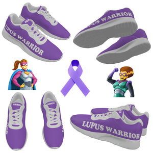 Women's Best Lupus Warrior Air Mesh Running Purple Shoes