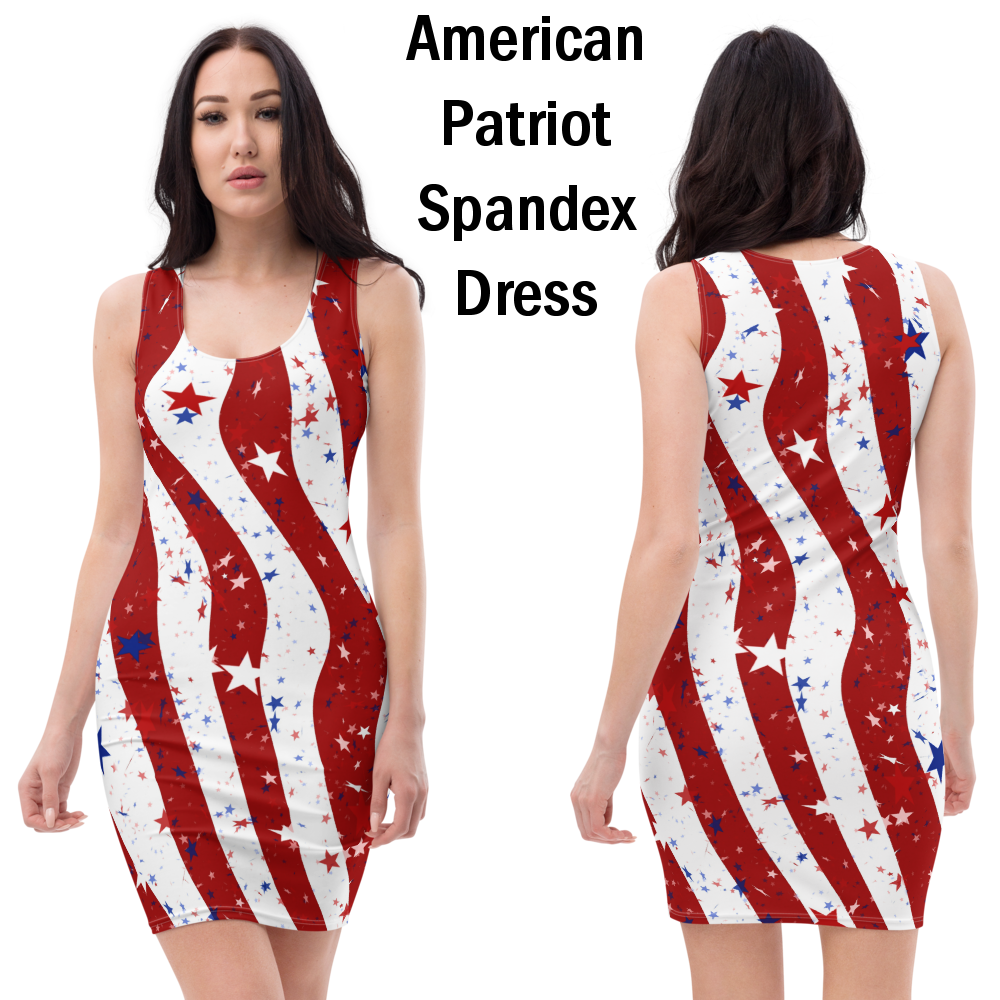    american-spirit-flag-patriotic-clothing-spandex-bodycon-dress-red-stripes-white-stripes-blue-stars-red-stars-white-stars-front--back-view