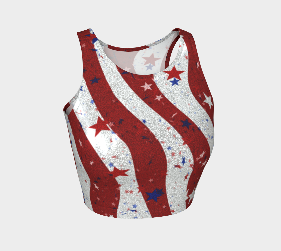 best-heroicu-glitter-spandex-athletic-croptop-usa-patriotic-red-white-blue-front-view