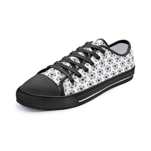 Canvas shoes with soccer ball pattern