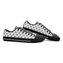 Canvas shoes with soccer ball pattern