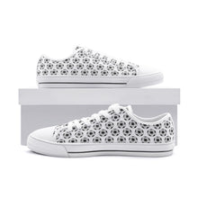 Canvas shoes with soccer ball pattern