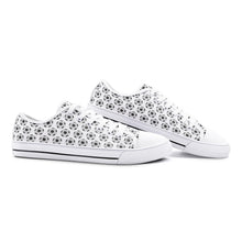 Canvas shoes with soccer ball pattern