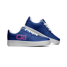    cristina-bascio-low-top-sneaker-dark-blue-leather-pink-name-whiteborder-heroicu-brand-right-shoe-outside-view