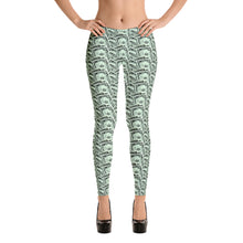 green-cash-money-leggings-best-womens-leggings-for-women-front-view