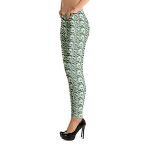    green-cash-money-leggings-best-womens-leggings-for-women-left-side-view