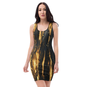 Unleash Your Inner Hero: The Flickering Gold Flame Bodycon Dress HEROICU Unleash Your Inner Hero: The Flickering Gold Flame Bodycon Dress HEROICU