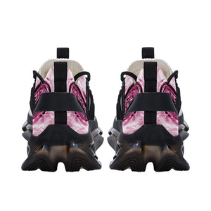    pink-flaming-skull-flaming-wheels-best-womens-react-heel-running-shoes-comfort-style-back-view-heroicu-brand