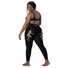 plus-size-woman-viral-black-high-waist-crossover-leggings-back-left-side-view