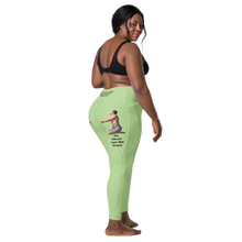 plus-size-woman-viral-pale-green-high-waist-crossover-leggings-back-right-side-view