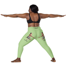 plus-size-woman-viral-pale-green-high-waist-crossover-leggings-back-view