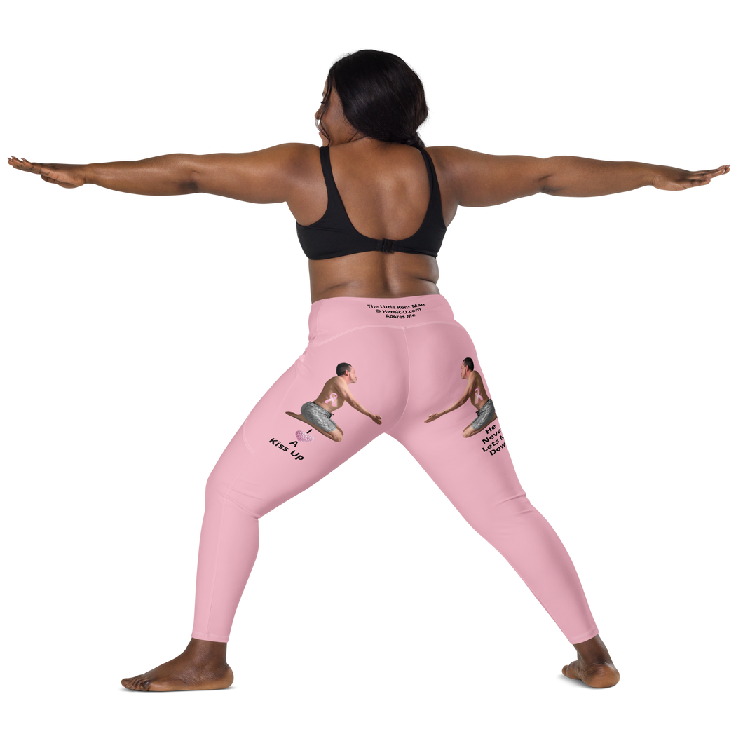 plus-size-woman-viral-pale-pink-high-waist-crossover-leggings-back-view