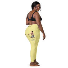 plus-size-woman-viral-pale-yellow-high-waist-crossover-leggings-back-right-side-view