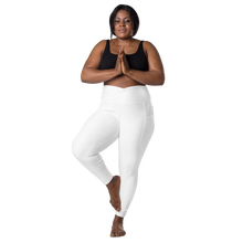 plus-size-woman-viral-white-high-waist-crossover-leggings-front-view