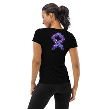 purple-goddess-rune-womens-black-stretch-tshirt-yoga-gym-wear-back-view