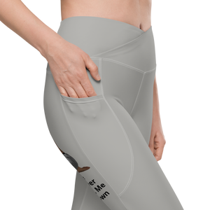 thin-woman-viral-gray-high-waist-crossover-leggings-side-pocket-view