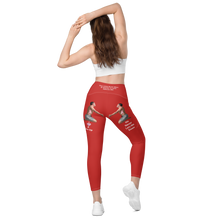 thin-woman-viral-red-high-waist-crossover-leggings-back-view