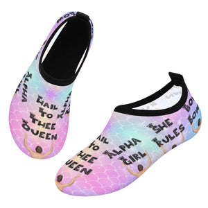 Women's Water Shoes / Water Socks - Unicorn Mermaid Color - Men Fall At Your Feet