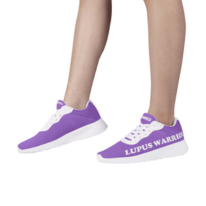 lupus warrior purple womens best air mesh running shoes inside view and outside view white sole and trim