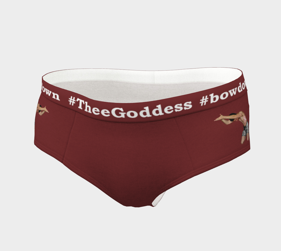 TheeGoddess Bowdown Irule Underwear (BURGUNDY)