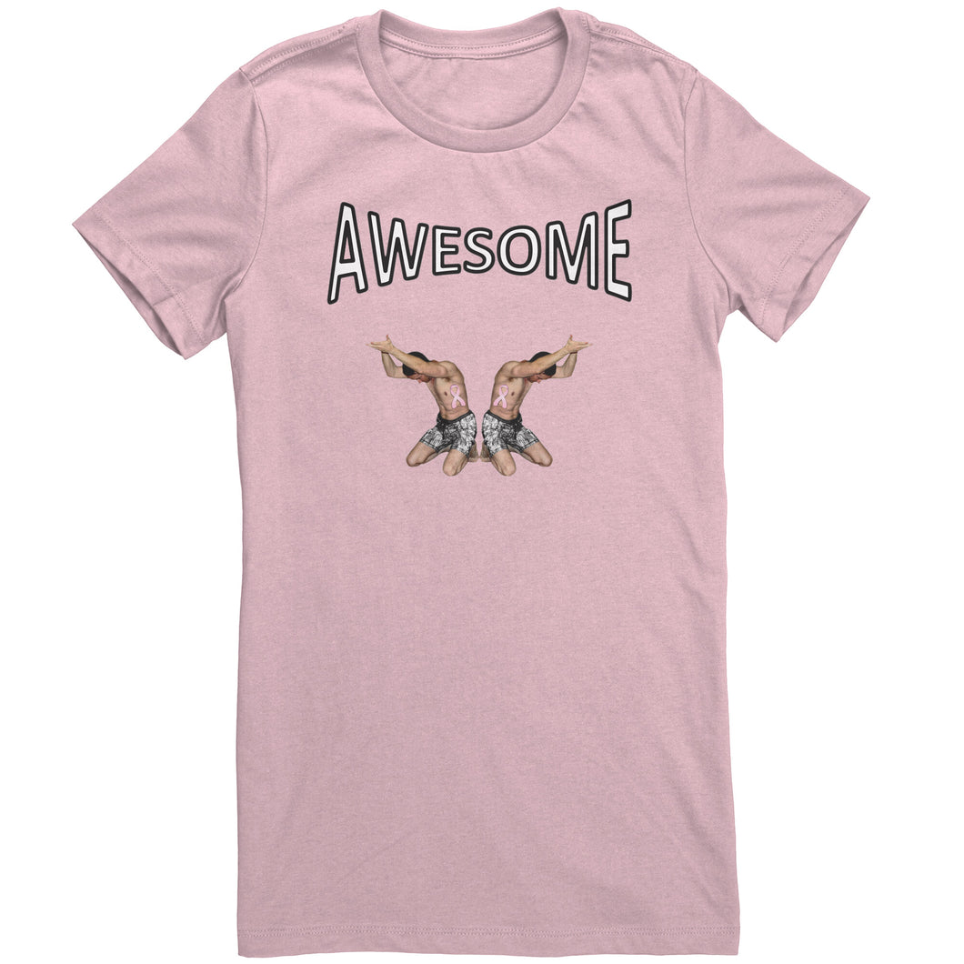 2 Men Lift Your Boobs - Awesome Womens Shirt