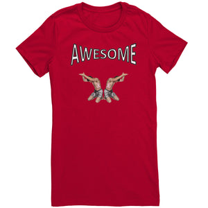 2 Men Lift Your Boobs - Awesome Womens Shirt