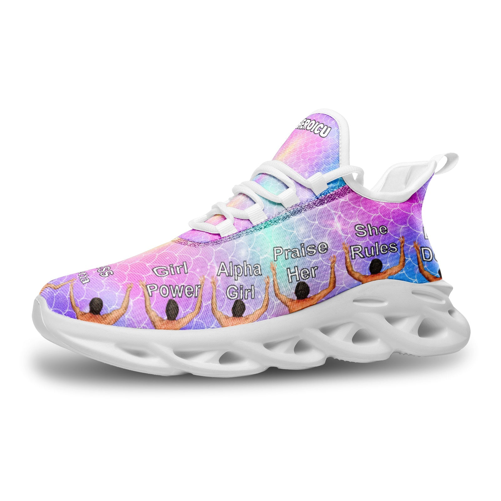 Unicorn mermaid bounce shoes have men bowing at your feet right on the shoe