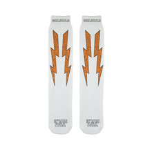 Girls Rule Orange Liquid Lightning (White Sock)