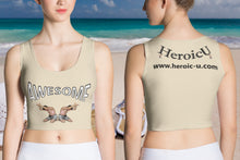 croptop, crop top, awesome, heroicu, front and back with background, beige