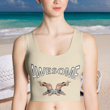 croptop, crop top, awesome, heroicu, front with background, beige