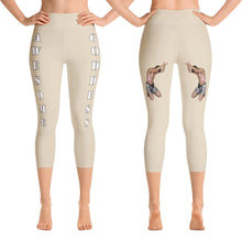Our best VIRAL capri leggings awesome goddess front 20 colors with white letters