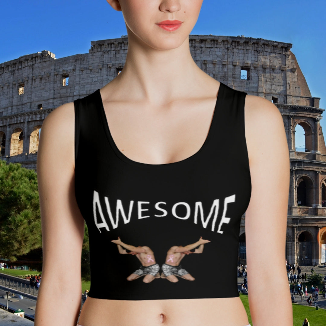 croptop, crop top, awesome, heroicu, front with background, black