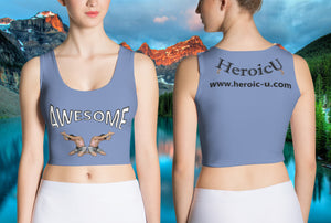 croptop, crop top, awesome, heroicu, front and back with background, blue gray