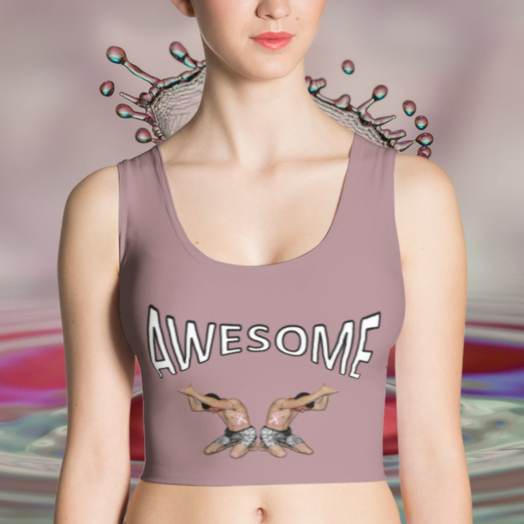 croptop, crop top, awesome, heroicu, front with background, dusty rose