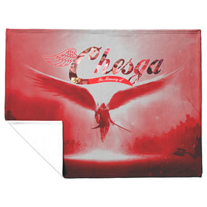 Fleece Blanket Custom Memorial - Chasga - Crafty Calves Light Border
