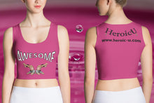 croptop, crop top, awesome, heroicu, front and back with background, magenta