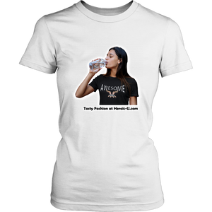 Tasty Fashion and Awesome Girl On One Shirt (2 designs on 1 shirt) version 2