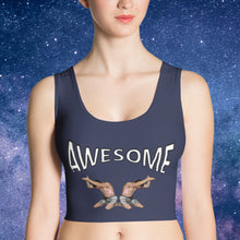 croptop, crop top, awesome, heroicu, front with background, midnight blue