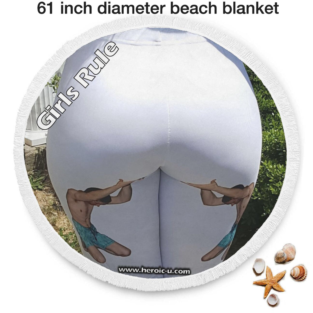 Praise Her Booty Wide View - Giant Sized Beach Blanket Booty Boosters Girls Rule