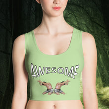 croptop, crop top, awesome, heroicu, front with background, pale green
