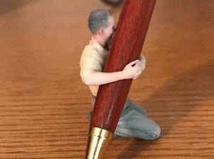 Tiny Man Pen Holder  -Business Casual - 2 inch tall