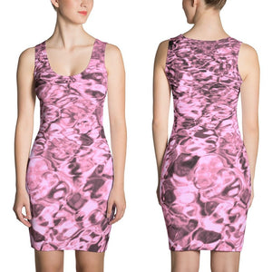 Mermaid Spandex Dress - STYLE Bodycon - COLOR Pink Water