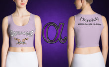 croptop, crop top, awesome, heroicu, front and back with background, pale purple