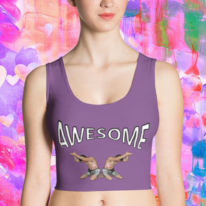 croptop, crop top, awesome, heroicu, front with background, purple
